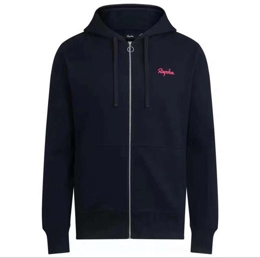 正品Rapha Logo Hoodie 休闲拉链连帽衫 有机棉保暖 原包装齐全 商品图0