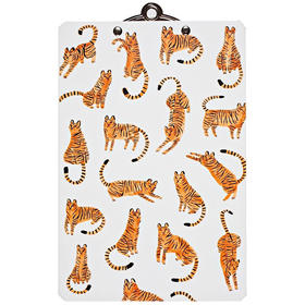 小老虎迷你剪贴板便签本 文创周边 英文原版 Tiny Tigers Mini Clipboard  6 x 9" clipboard with coordinating notepad