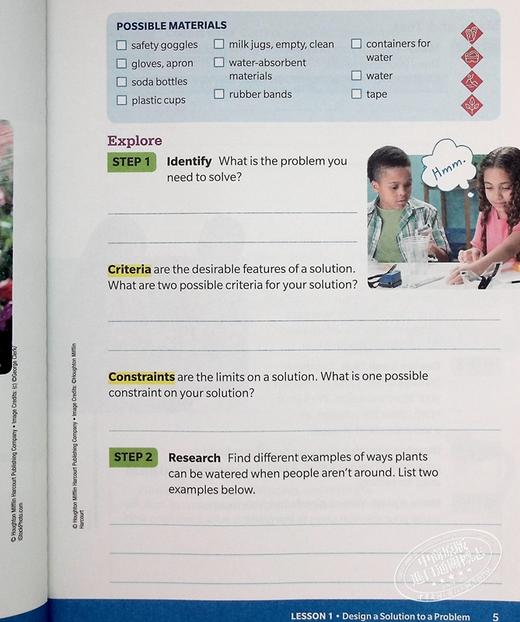 【中商原版】美国HMH Into Science Student Activity Guide Grade 3 小学科学学生书三年级 教材 教辅 英文原版 进口图书 商品图5