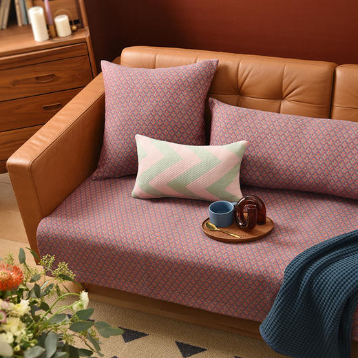 复古碎花沙发巾和靠包棉四季通用高端轻奢防滑盖布定制 商品图2