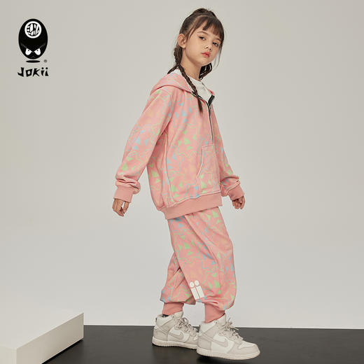 【23秋上新】jokii潮牌童装『万物生连帽外套』儿童外套甜酷拉链上衣洋气[福利品] 商品图2