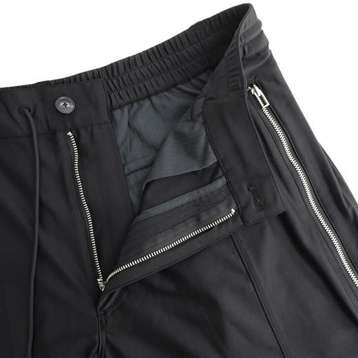 EMPORIO ARMANI 阿玛尼 男士尼龙刺绣徽标休闲运动裤 黑色 6R1PP7 1JNYZ 0999 商品图3