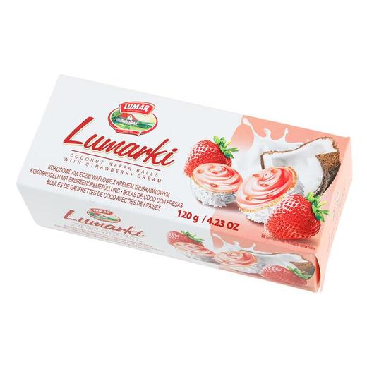 捷森椰子华夫球草莓奶油120g 商品图1