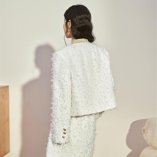 西遇法式名媛小香风外套秋冬新款时尚气质百搭小个子上衣D2238799 商品图4