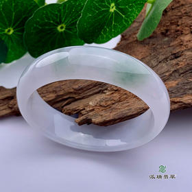 派瑞翡翠 翡翠手镯 糯种 飘花