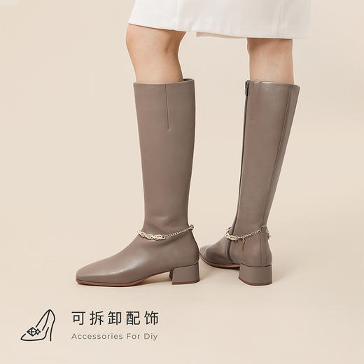 -7or9-长靴 奶咖 商品图4