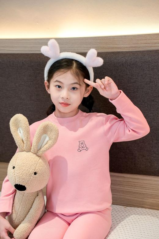 【YW】无忧购儿童德绒羊毛蚕丝保暖中大童秋衣秋裤无痕睡衣绒套装733（截单后3-5天发货) 商品图2