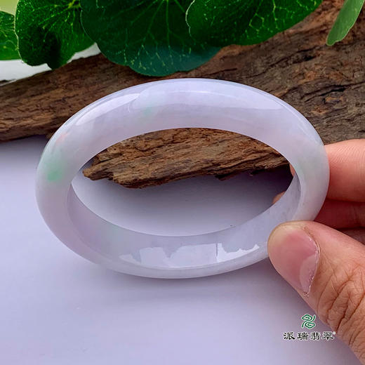派瑞翡翠 翡翠手镯 糯种 飘花 商品图1