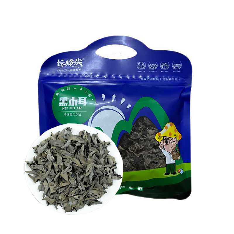 长岭尖黑木耳108g*2袋