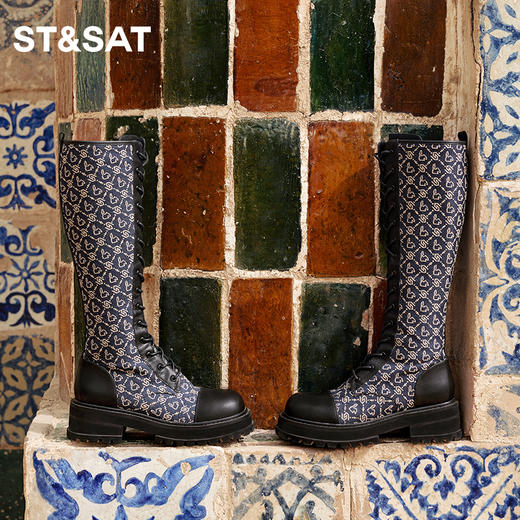 星期六经典骑士靴长筒靴SS34117164 商品图1