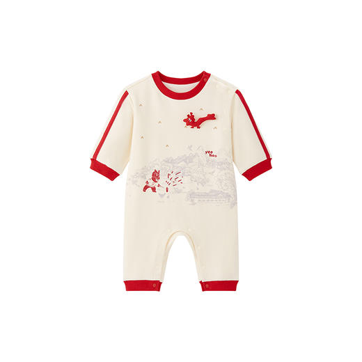 [清仓秒杀]【商场同款】英氏男女宝宝哈衣新国风保暖连体衣秋冬保暖衣服 商品图4