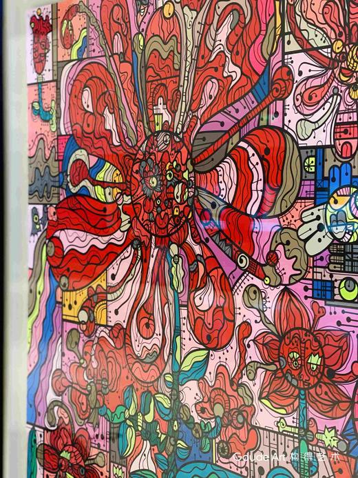 张长江《Red Flowers》版画 商品图2