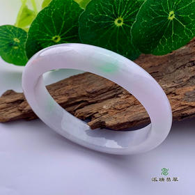 派瑞翡翠 翡翠手镯 糯种 飘花