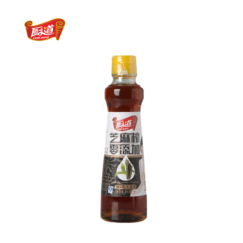 厨道纯黑芝麻油180ml*2瓶
