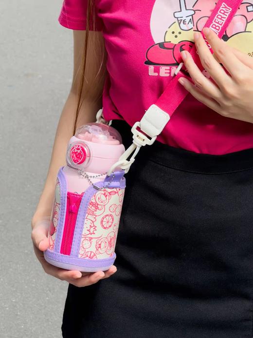 GERM草莓熊双饮保温杯500ml AY 商品图10