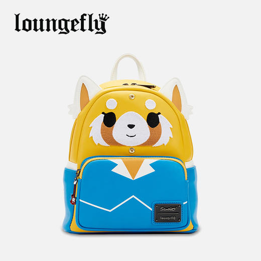 Loungefly Aggretsuko三丽鸥冲吧烈子双面换脸双肩背包 42986 商品图0