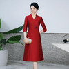 修身礼服婚宴旗袍敬酒复古改良日常装HYX-23-202 商品缩略图0