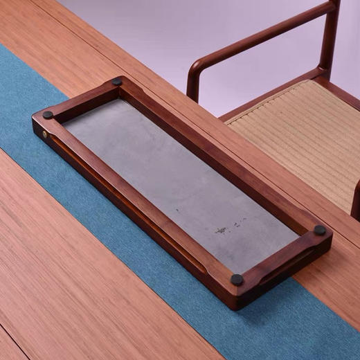 祥福观鱼现代纯天然乌金石高端电木家用干泡台茶台茶具茶海茶盘 商品图3