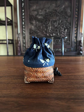 竹编茶杯篓杯笼