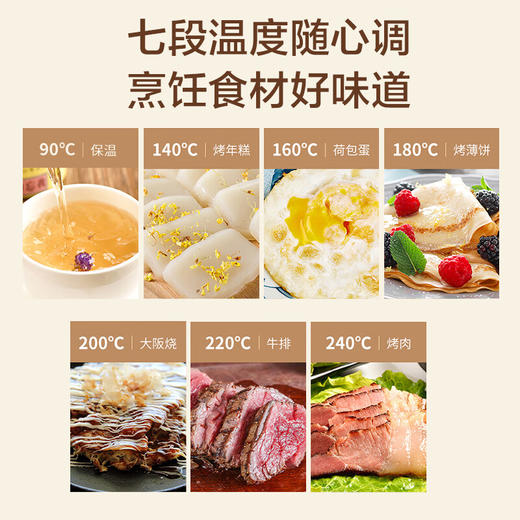 松下（Panasonic） 聚嗨盘mini版电烤盘多功能料理烧烤盘烤肉盘烧 NF-X1-N 香槟金 聚嗨盘mini版 商品图1