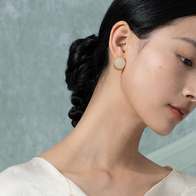 青现 知白系列 重明无事牌耳饰