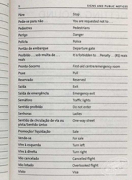 预售 【中商原版】PENGUIN PORTUGUESE PHRASEBOOK 葡萄牙语短语手册第四版（企鹅短语书库） 葡萄牙语学习 原版教材教辅参考工具书 商品图5
