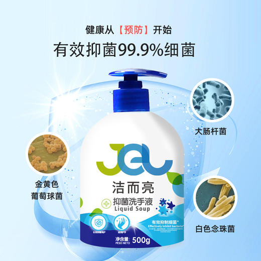 洁而亮抑菌洗手液500g 商品图2
