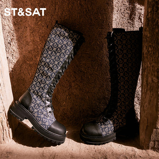 星期六经典骑士靴长筒靴SS34117164 商品图2