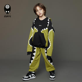 【23秋上新】jokii潮牌童装『彩虹鲨套装』秋款卫衣+长裤[福利品]