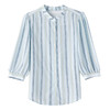 KQL 369H1721气质时尚休闲小衫宽松显瘦条纹中袖半高领衬衫 商品缩略图4