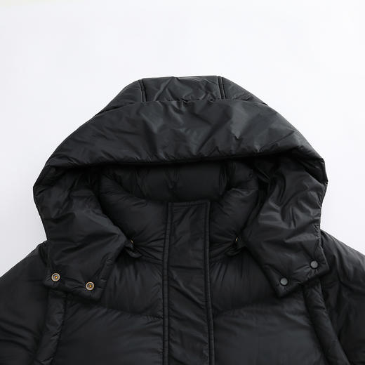 谜底长款保暖羽绒服女2023冬新款时尚连帽宽松鹅绒厚款239MY7305 商品图3