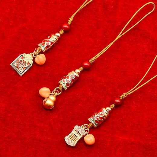 好运锦鲤国潮小算盘手机吊饰女葫芦福牌吊坠汽车钥匙炼送礼物 商品图1