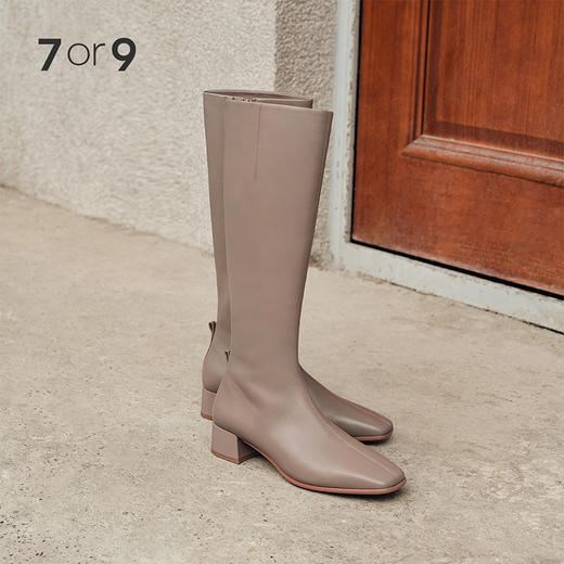 -7or9-长靴 奶咖 商品图1