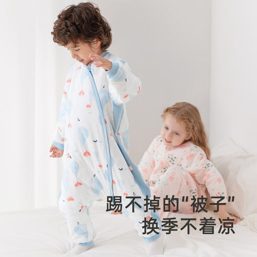 英氏婴儿睡袋春秋夏款宝宝恒温儿童分腿防踢袋四季通用 商品图3