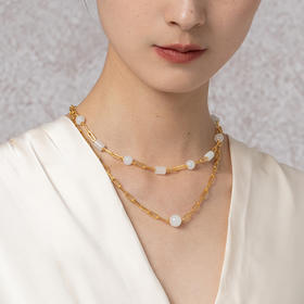 青现 知白系列 琳琅项链 叠戴套链锁骨项链