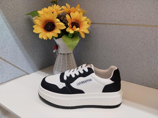 索菲亚2023新款街头复古拼色厚底百搭运动休闲鞋 商品图2