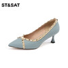 星期六时尚铆钉细高跟单鞋SS33111346 商品缩略图7