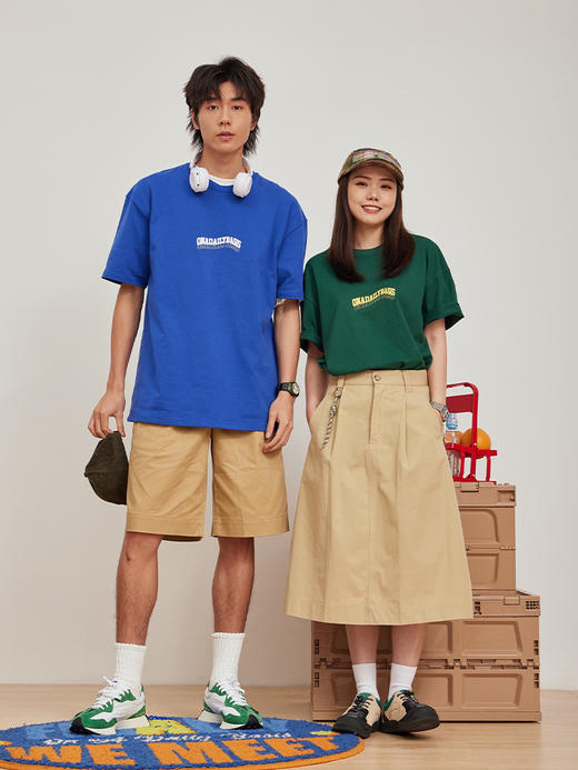 OADB/A21420A005/校园散点短T 商品图0