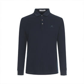 布兰施秋冬火山岩羊毛长袖翻领T恤