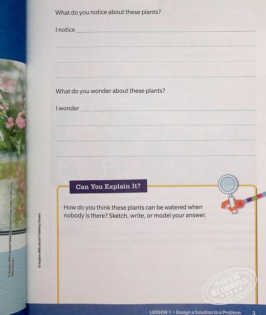 【中商原版】美国HMH Into Science Student Activity Guide Grade 3 小学科学学生书三年级 教材 教辅 英文原版 进口图书 商品图4