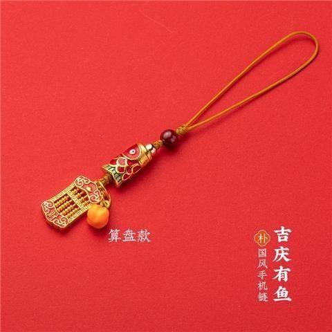 国风好运锦鲤国潮逢考必过手机挂件女汽车钥匙链送礼物 商品图7