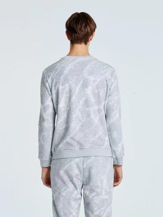 RARE威雅 23秋冬 情侣款灰色雪花纹滑雪LEO卫衣 商品图1