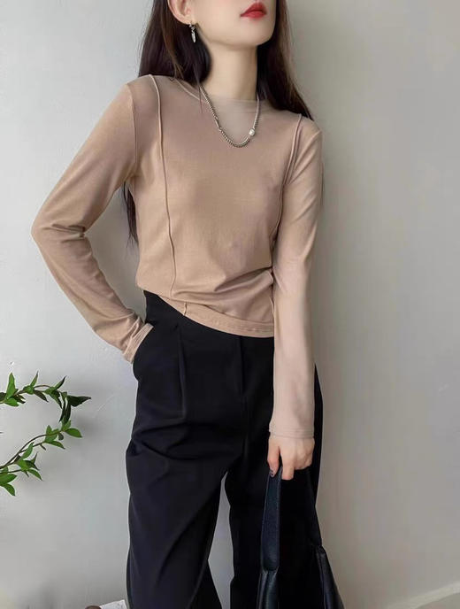 细绒棉鱼骨T 商品图1