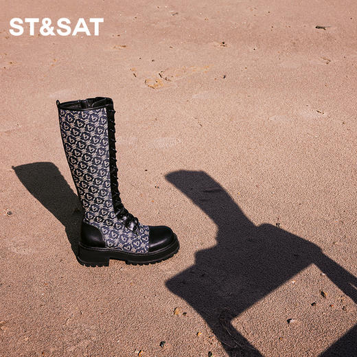 星期六经典骑士靴长筒靴SS34117164 商品图3