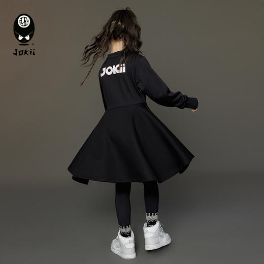 【23秋上新】jokii潮牌童装『舞秋月』秋款儿童女洋气连衣裙潮酷[福利品] 商品图0