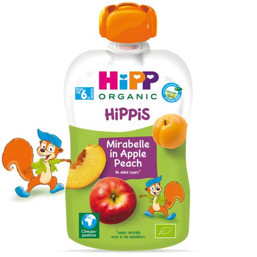 （新品）【南沙保税】HiPP有機黃金梅蘋果蜜桃果蓉唧唧裝 6支裝 商品图1