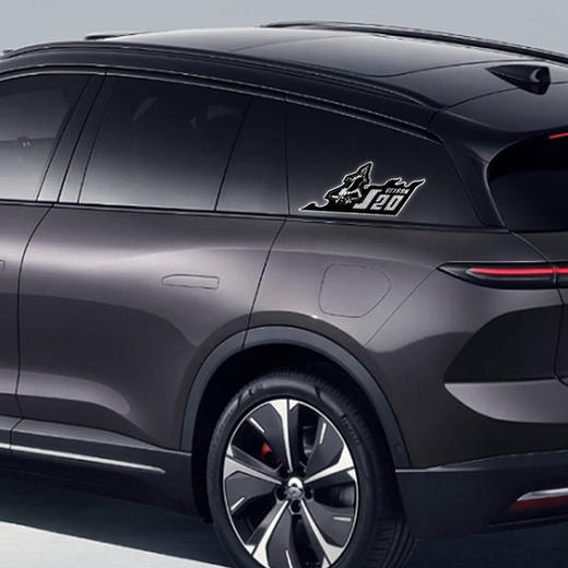 【歼20反光车贴】黑白反光膜车贴送明信片 hk 商品图2