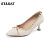 星期六时尚铆钉细高跟单鞋SS33111346 商品缩略图5
