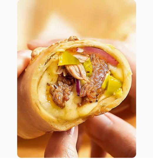 云珍逸品牌半成品冷冻芝士牛肉卷（盒装）180g/盒  *4盒 商品图0