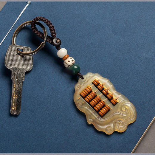 如意算盘男女创意手工包挂钥匙汽车钥匙扣挂件 商品图7